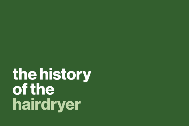 Abstract icons of the hair dryer